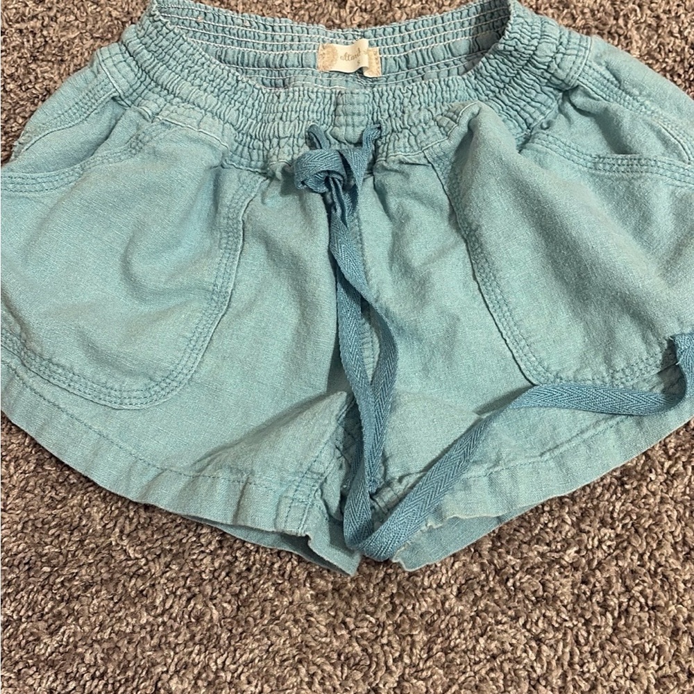 Altar'd State Light Blue High Waist Shorts